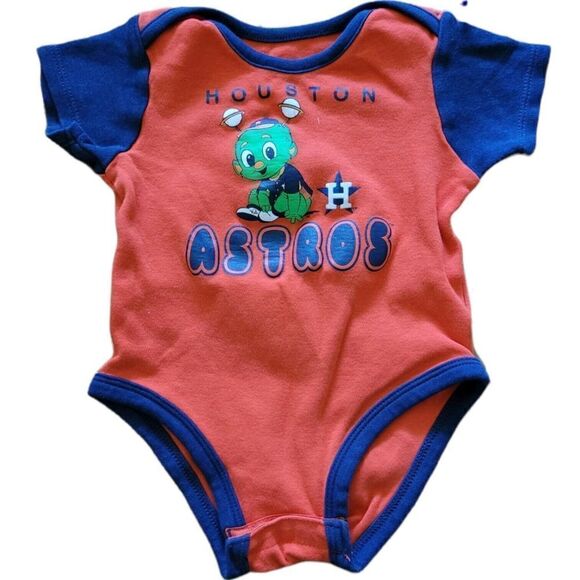 MLB Houston Astros Orbit Mascot orange One Piece bodysuit Baseball World Series - Picture 1 of 3